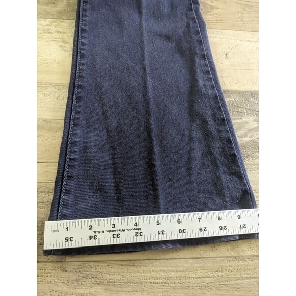 Y2K Style Levi's Jeans Womens 12 Boot Cut Flared Cotton Dark Blue Denim Pants - Picture 10 of 14